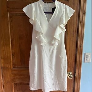 New! White Mac Duggal dress